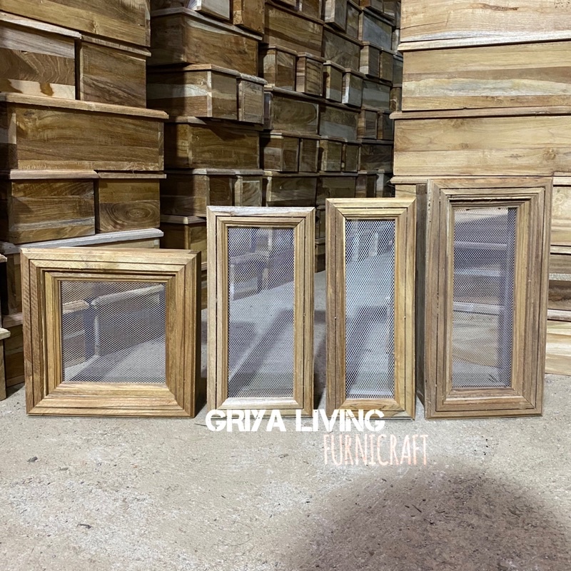 loster minimalis kayu jati + kassa nyamuk