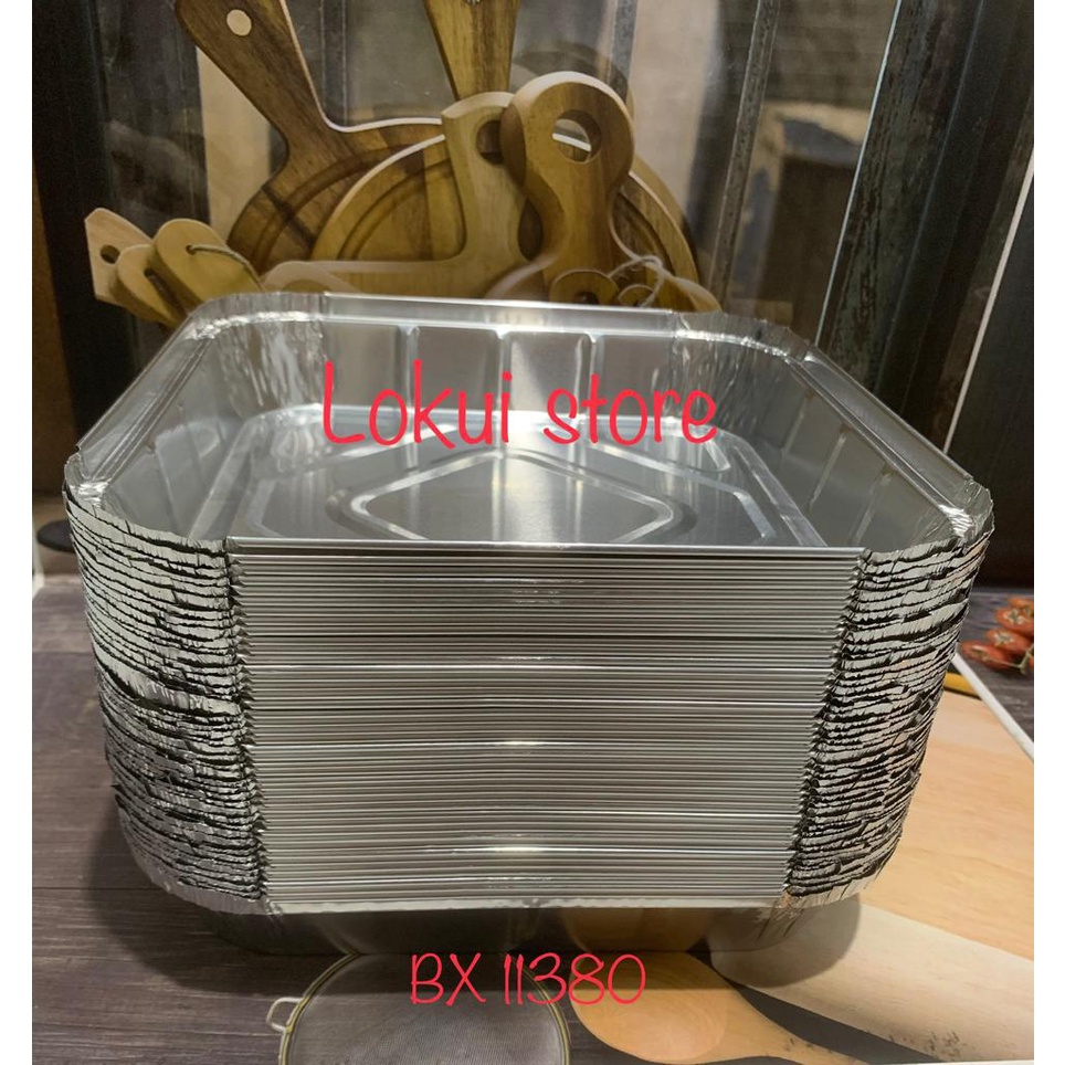 WADAH ALUMINIUM TRAY BX-11380 KOTAK BESAR - WADAH ALUMINIUM FOIL TRAY BX 11380