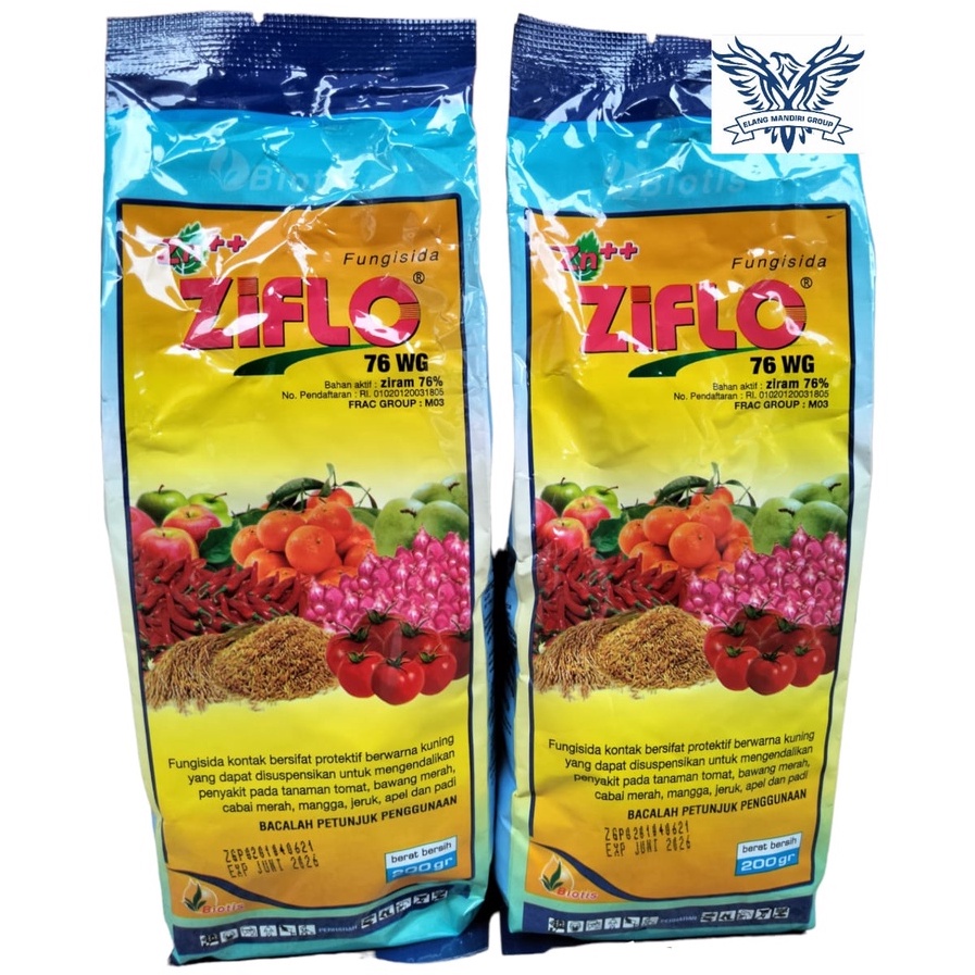 Fungisida Ziflo 76wg 200 Gram Plus Zink ++ Bahan Aktif Ziram 76%