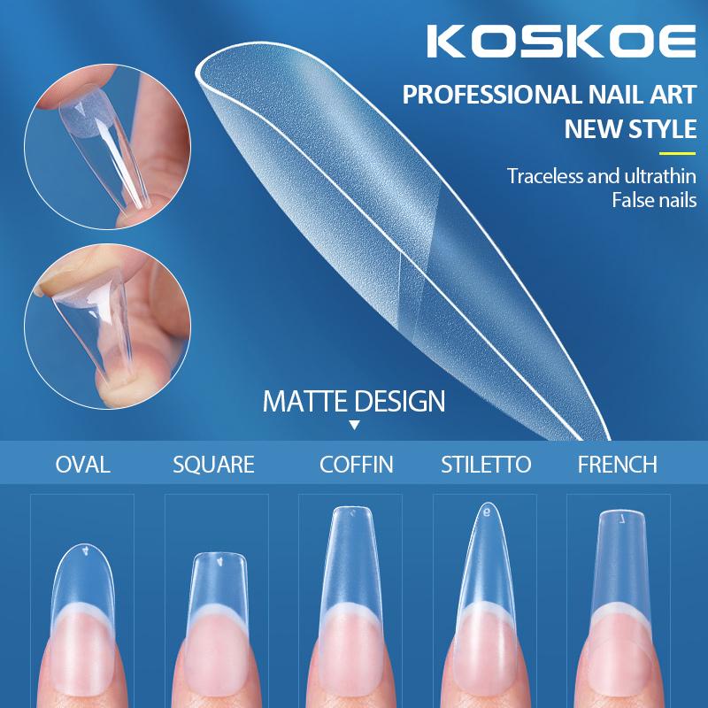 120pcs Kuku Palsu Full Cover Model Pendek Untuk Nail Art