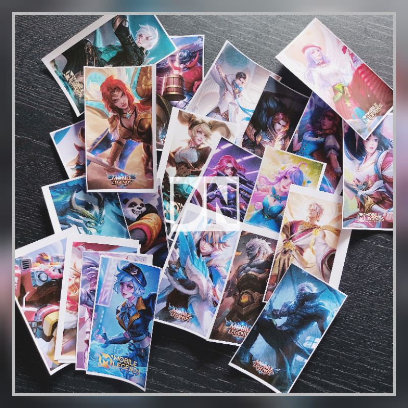 

isi 12 pcs photo stiker mobi*le leg*end sticker glossy karakter game mob*ile leg*end RANDOM