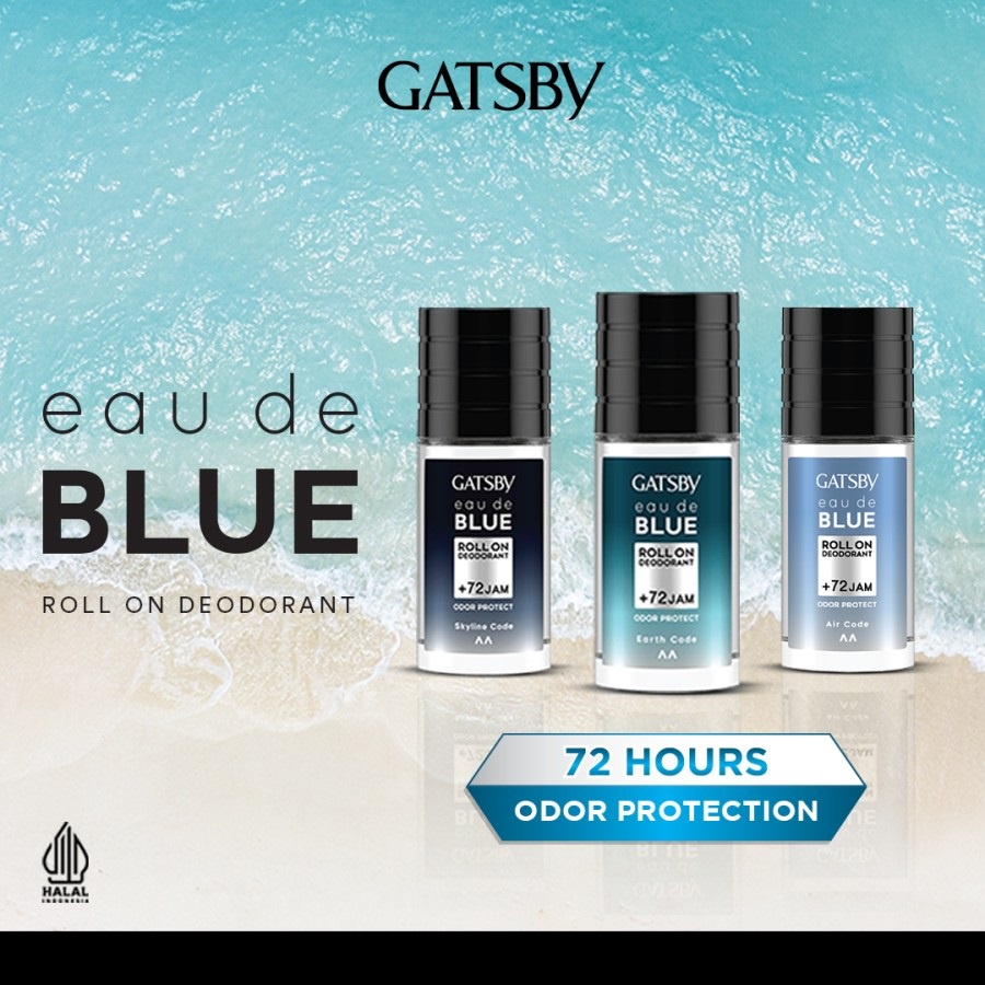 GATSBY Eau De Blue Deodorant Roll On - 50 ml