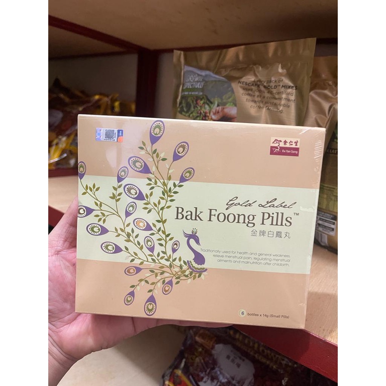 Eu Yan Sang Bak Foong Pills (Pek Hong Wan) MALAYSIA ORIGINAL 1Box (6bottles x14Gr Small Pills) IMPOR