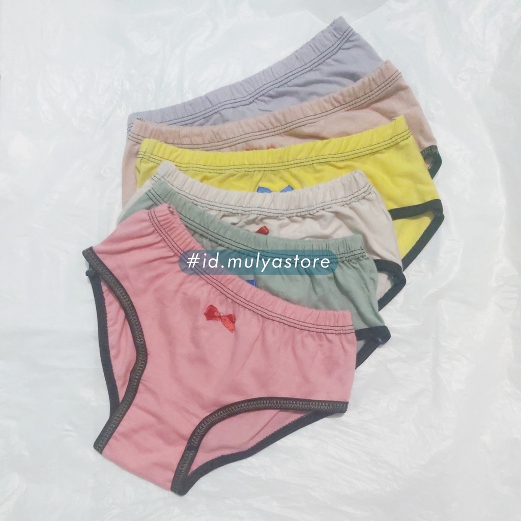 6Pcs Celana Dalam Anak Perempuan CD Cewe Bahan Katun Lembut Original DR