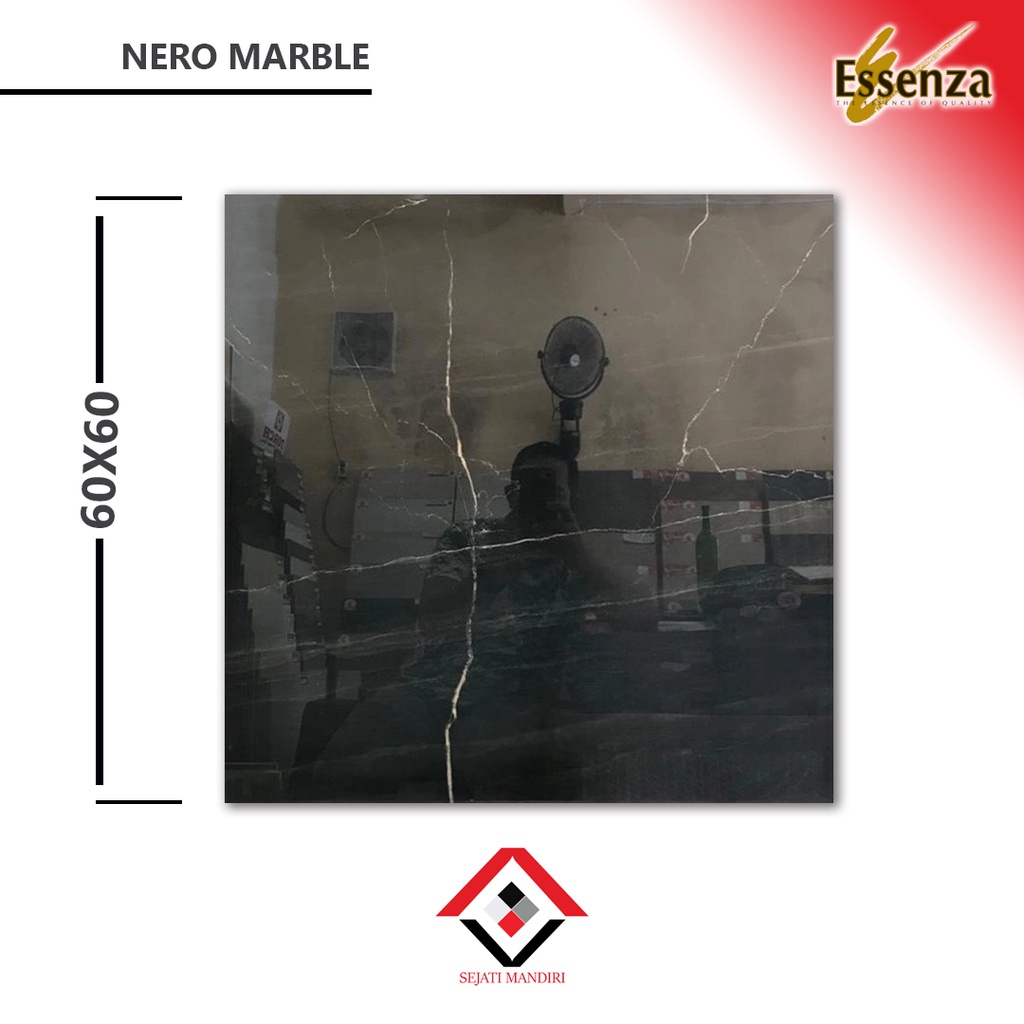 Granite 60×60 - Motif Marmer - Essenza Nero Marble