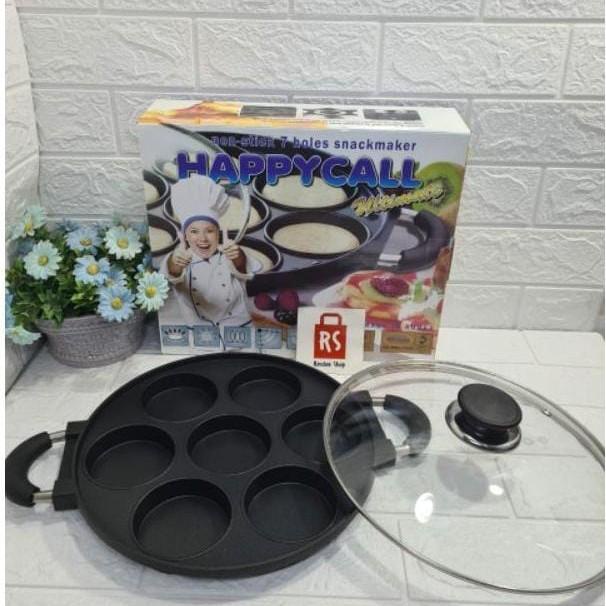 cetakan kue 7 lubang datar happy call