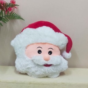 Bantal Kepala Santa Size L/38cm/bantal natal/kado natal/Hiasan Natal/Bantal Santa