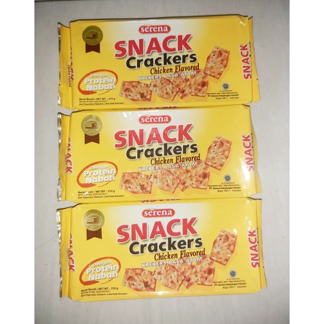 

Serena Snack Crackers Ayam 210g