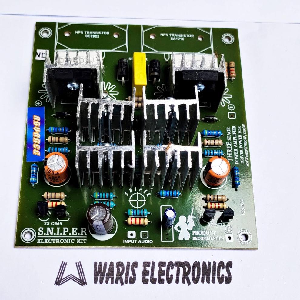 Kit Driver Power Ampli amplifier mono 3 tingkat 1000Watt ADVANCE "GDT.18Oc22c"
