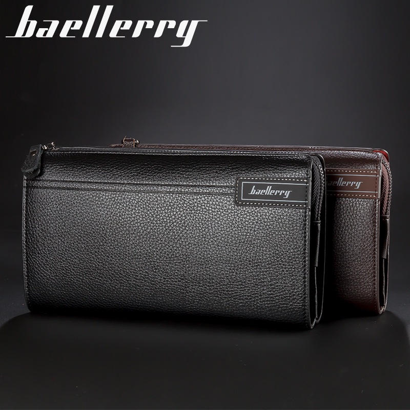 BAELLERRY S1001 Dompet Pria Panjang Bahan Kulit PU Leather Premium WATCHKITE WKOS
