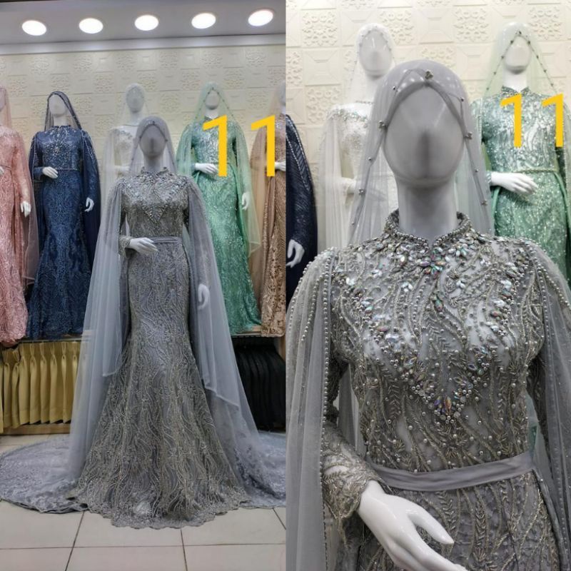 TERBARU GAUN SLIM DUYUNG FULL PAYET JUMBO//GAUN WEDDING