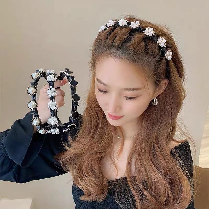 Bando Korea Jepit Kekinian / Bandana Korea Japit 2 in 1 Murah