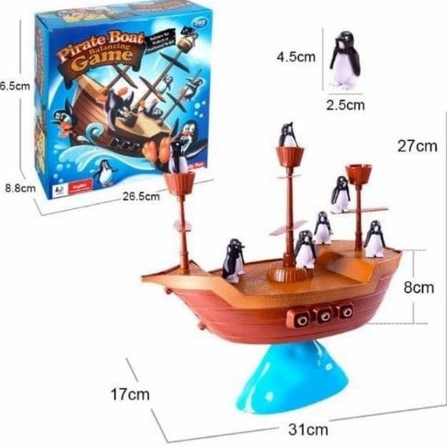 PROMO COD TERMURAH - Family Game PENGUIN BALANCE BOAT PIRATES BALANCE KAPAL PENGUIN YG17 //KADO MAINAN ANAK//MAINAN KELUARGA//MAINAN SERU SERUAN