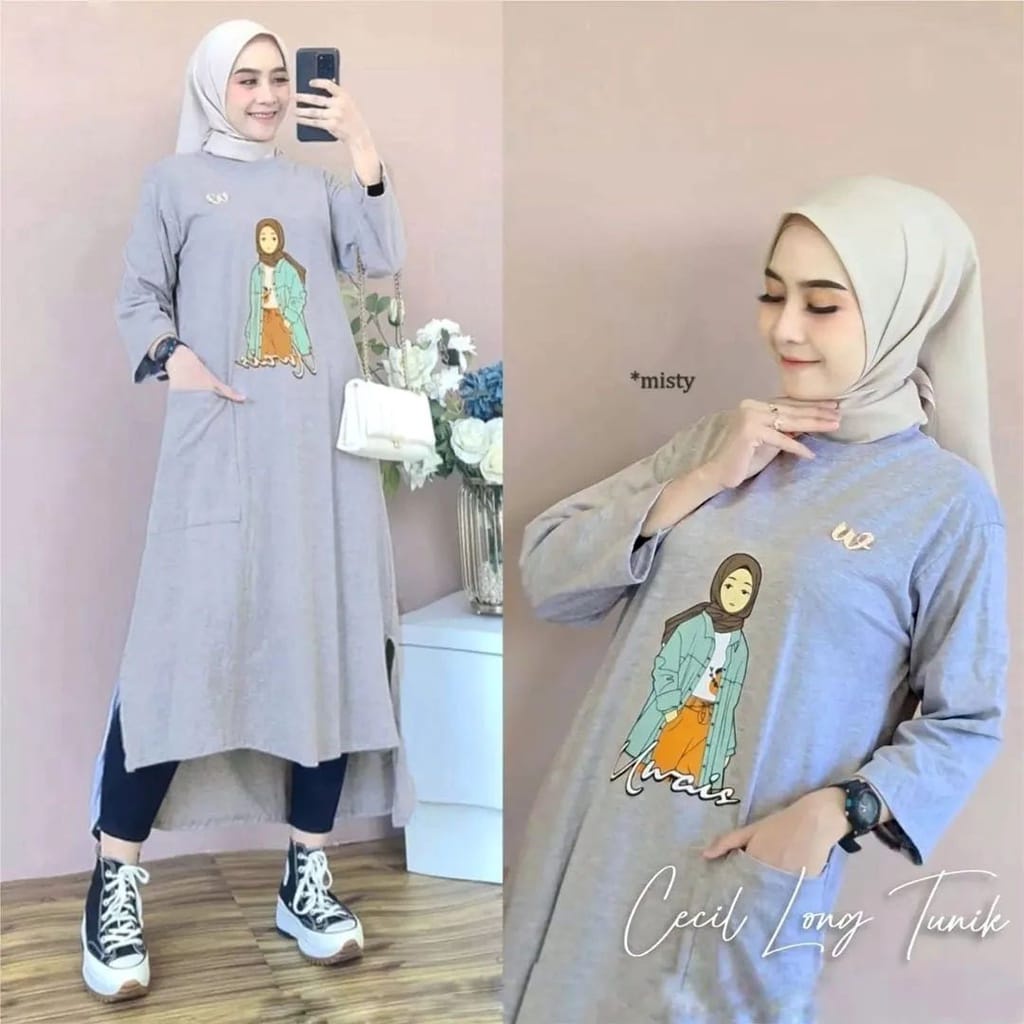 CECIL LONG TUNIK BO BAHAN KAOS KATUN COMBED 24s UKURAN M L XL XXL PANJANG BAJU 102 -118 CM LONG TUNIK JUMBO LONG TUNIK PUTIH MIDI DRESS WANITA KAOS OVERSIZE WANITA TUNIK LONG DRES KEKINIAN BAHAN COMBED TERBARU 2022