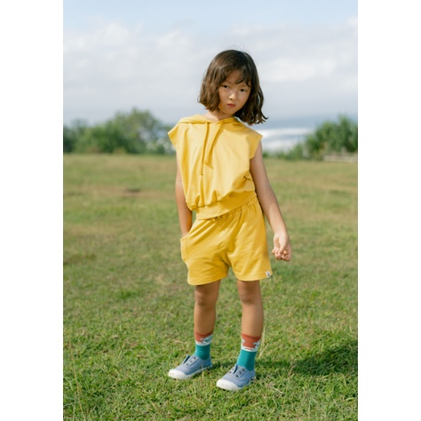 BOHOPANNA Summer Set 1-10 Tahun Setelan Hoodie Kutung Anak Unisex CBKS