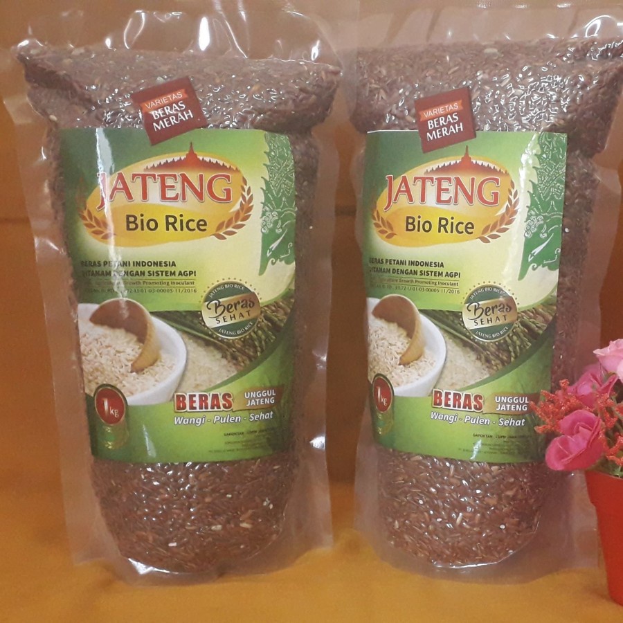 

BERAS MERAH ORGANIK BIO RICE JATENG 1KG