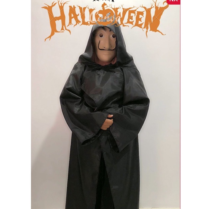 jubah hitam halloween