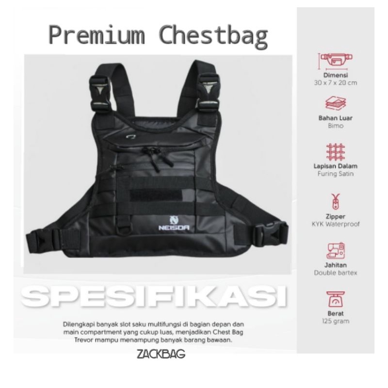 Tas dada Pria terbaru anti air Chestbag Tactical Material Bimo Premium