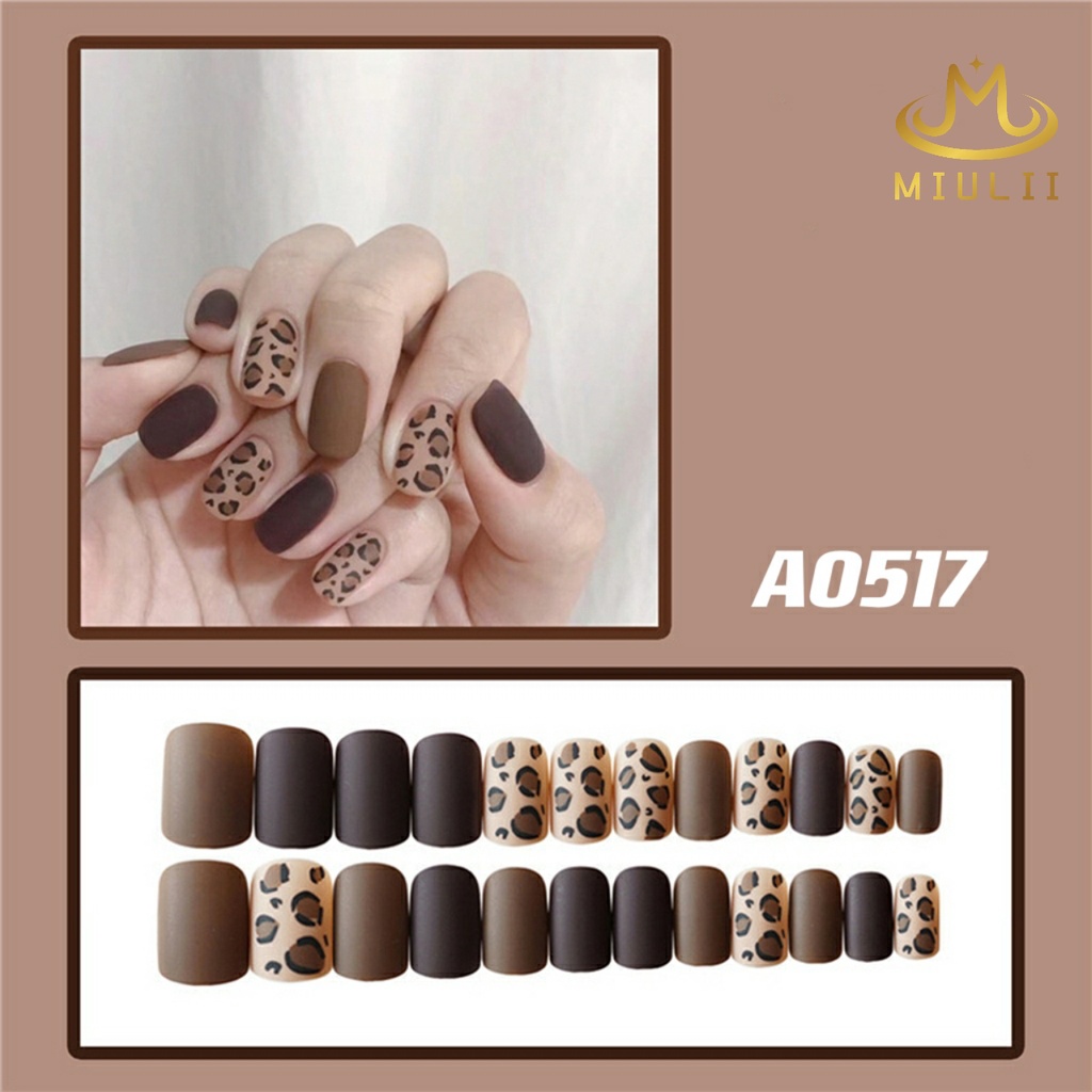 MIULII / KUKU PALSU   A0517  / 24PCS / 3D / NAIL ART / PREMIUM / CUTE / FREE LEM JELLY / KUTEK