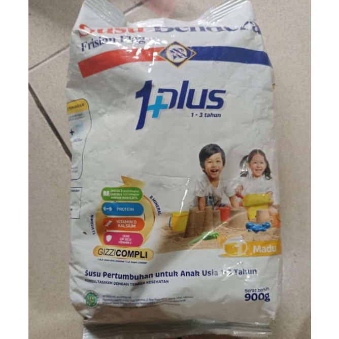 Susu bendera 1plus madu 900gr
