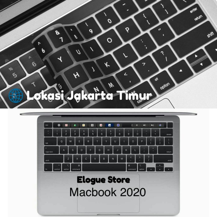 

Premium Protector Pelindung Keyboard Macbook Pro Touchbar Touch 13 Inch 2020
