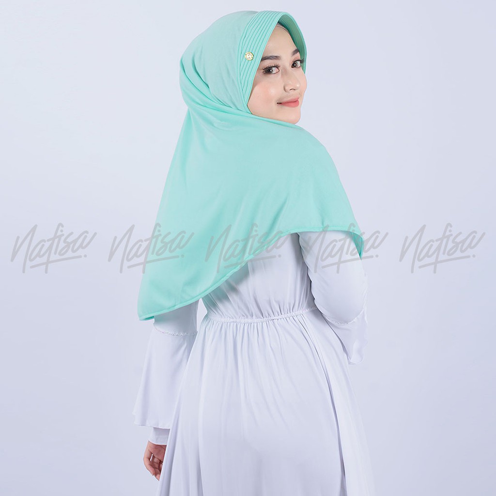 TERMURAH..Jilbab Instan ASHA L | Hijab Instan Bergo Kaos Kerudung Khimar Instan Kaos Pad Kecil | Pad Antem