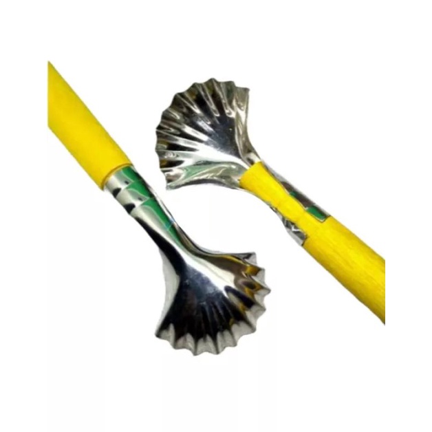 12 PCS KEROKAN KELAPA GAGANG KAYU KEROKAN KELAPA KEROKAN BUAH KEROKAN KELAPA STAINLESS GAGANG  MURAH