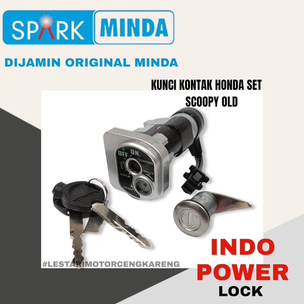 KUNCI KONTAK SCOOPY CARBU 35010-KYT-940 ORIGINAL ASLI MINDA SET