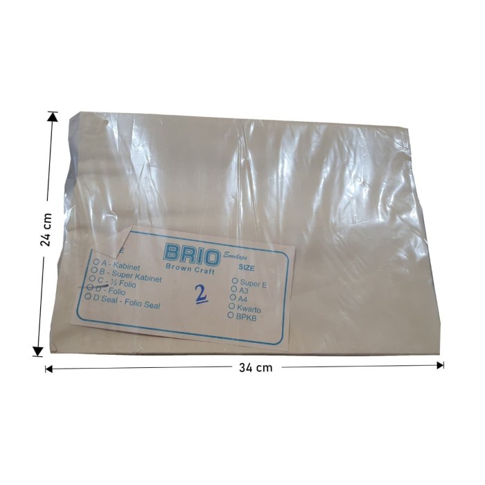 

Produk Unggulan Amplop Coklat Ukuran Folio 1 Pack Isi 100 Lembar Promo