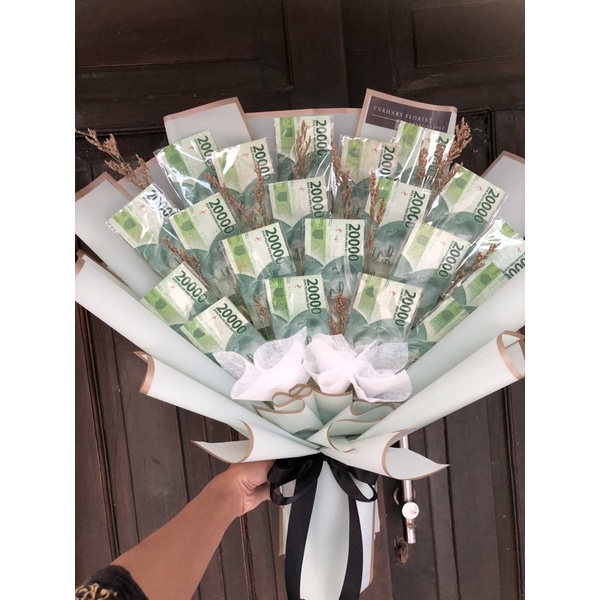 buket uang 20 lembar