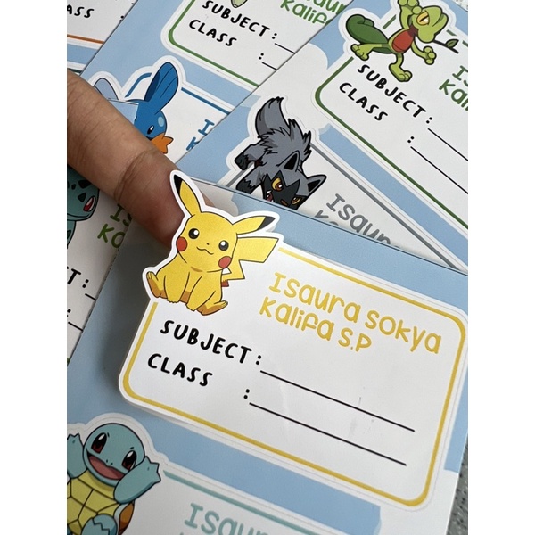 

STIKER BUKU PELAJARAN ANAK POKEMON SERIES