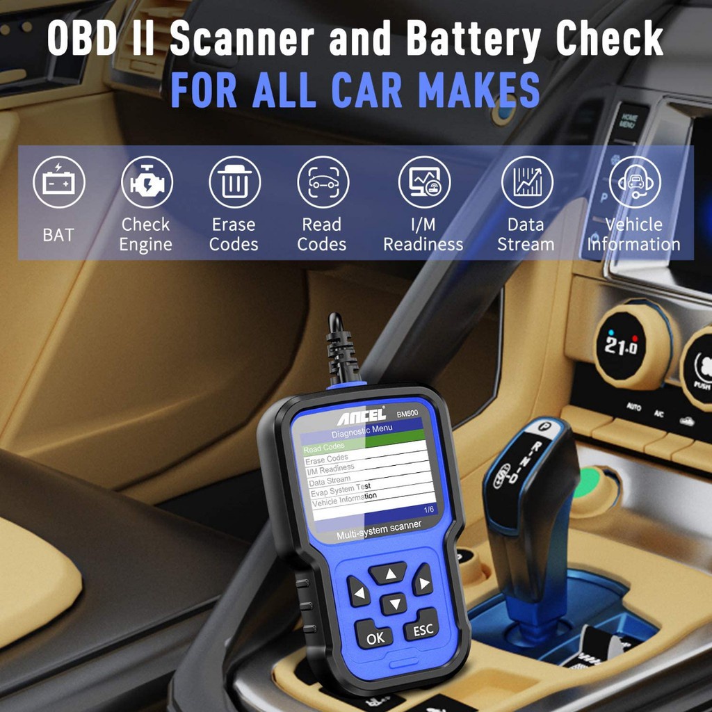 ANCEL BM500 All Systems Obd2 Scanner Car Scanner Odb2 Car Diagnostic Tool Obd Car Diagnostic Scanner Automotive Scanner For BMW/Mini/Rolls Royce