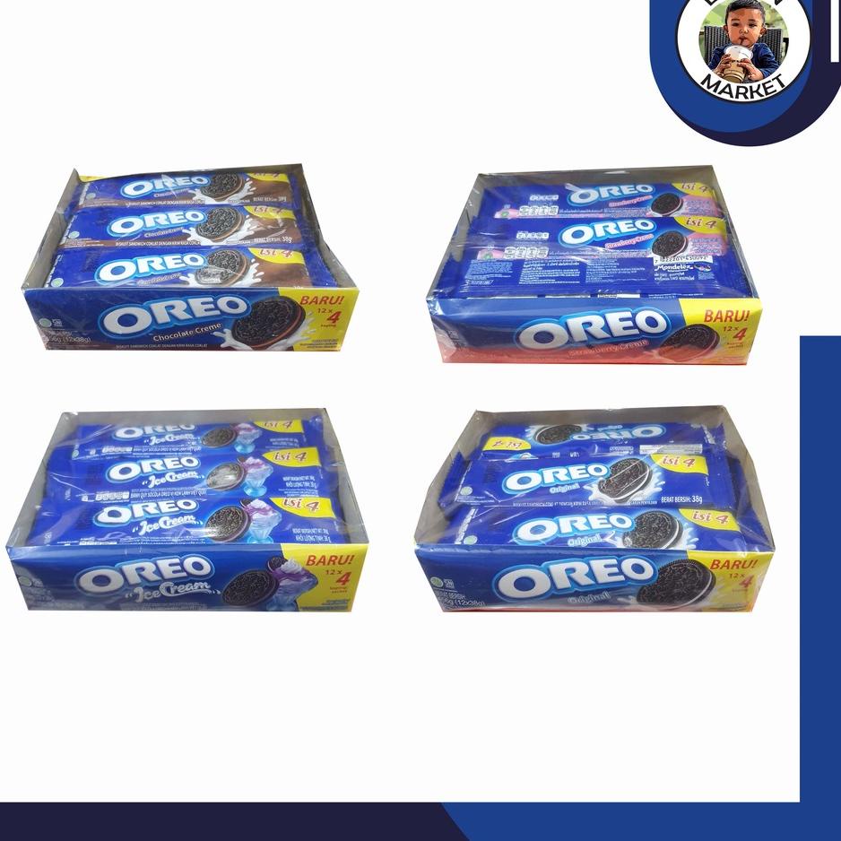 

10.10 Product HOT Oreo Box Vanilla Vanila Original Isi 12 Pack Pcs Sachet 12Pack 12Pcs 1 Sachet Isi 4 