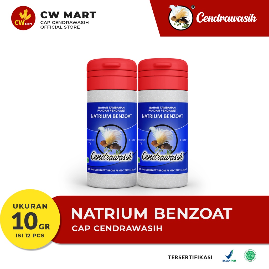 

Cap Cendrawasih Natrium Benzoat 10gr