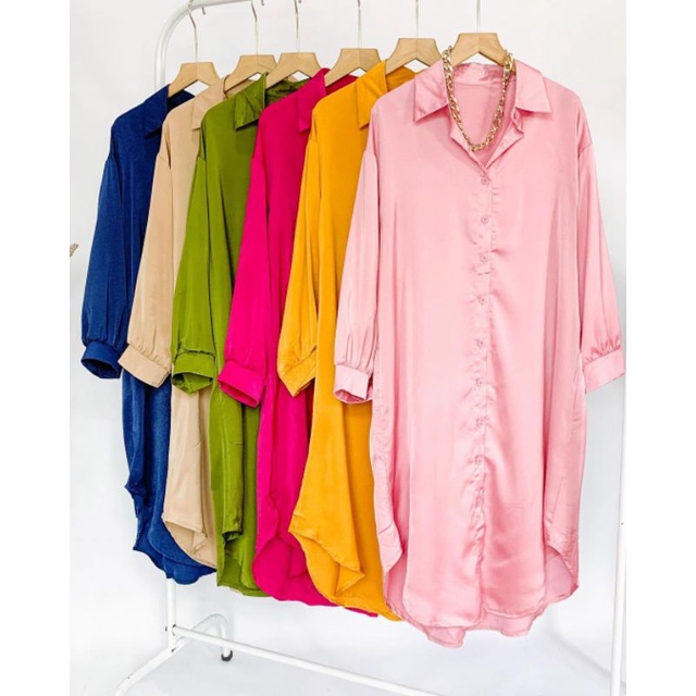 Resso Tunik | Tunik Import Bahan Silk | Atasan Wanita