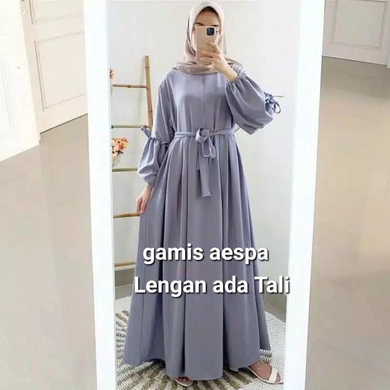 GAMIS LARISA // REMPEL TANGAN/AESPA MAXI DRESS