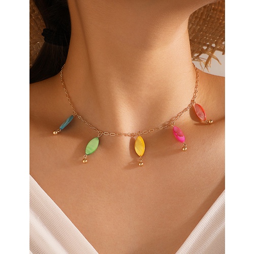 LRC Kalung Fashion Color Colorful Tassel V35854