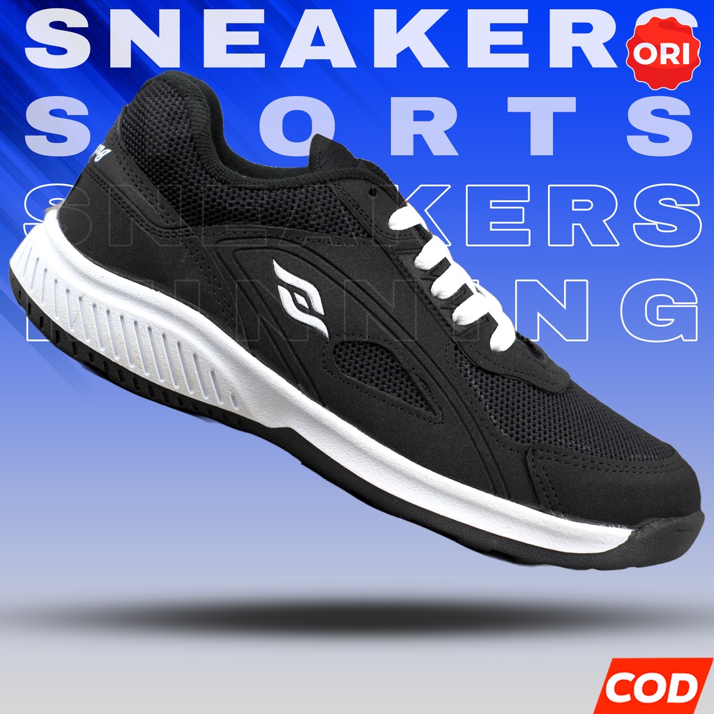 Sepatu Olahraga Running Sneakers Pria Import Mesh Keren / Sepatu Shoes Lari Sneaker Working Pria Lak