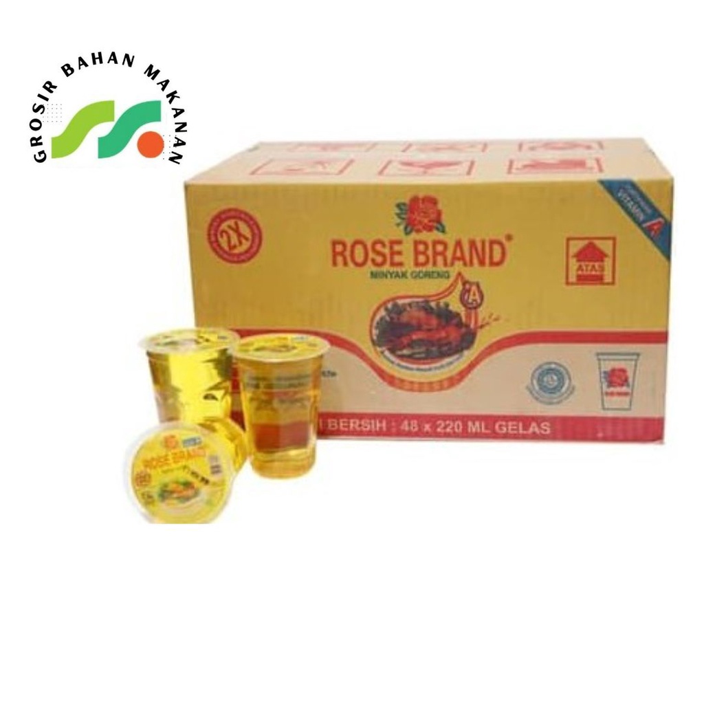 Jual MINYAK ROSE BRAND GELAS 220ML Shopee Indonesia