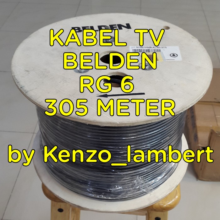 kabel coaxial rg 6 belden 9116S ORI / rg 6 belden / belden / kabel tv