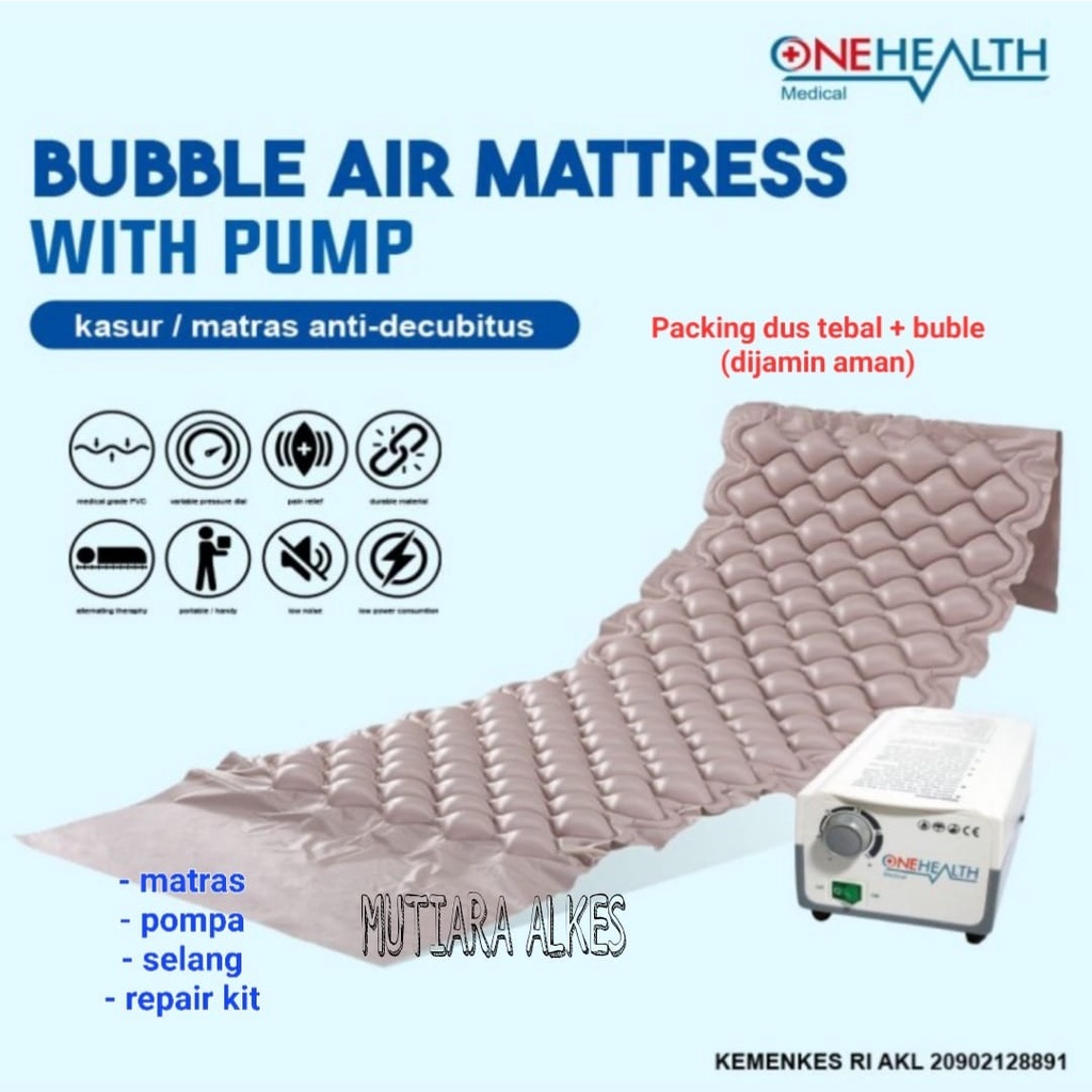 ONEHEALTH KASUR ANTI LUKA DECUBITUS 1 SET SIAP PAKAI / KASUR MATRAS ANGIN / MATRAS STROKE