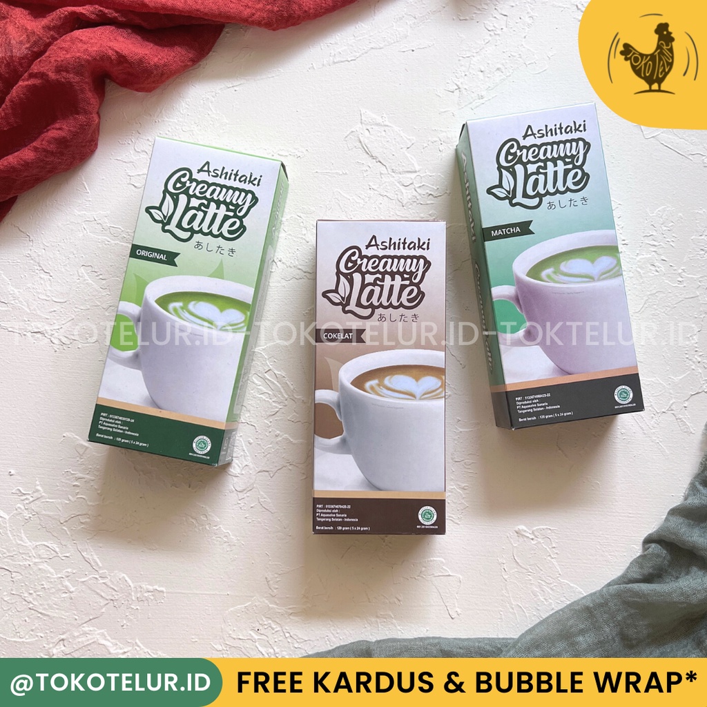 Ashitaki - Creamy Latte Minuman Diet Bubuk Sehat Antioksidan Stevia