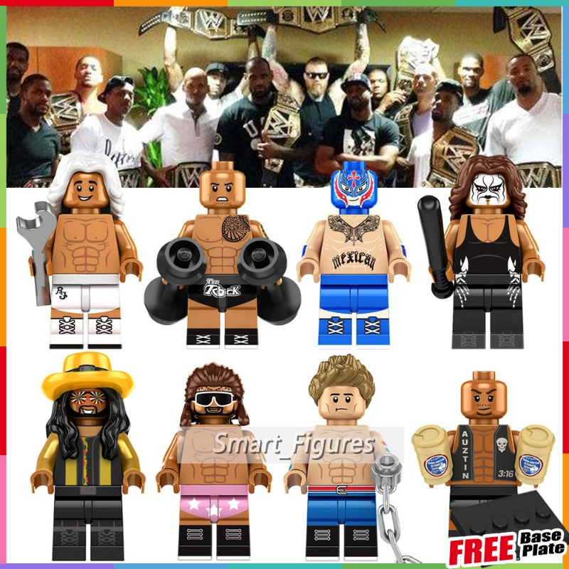 Mainan Action Figure Minifigures Pro-wrestling Randy Savage Ted DiBiase John Cena Steve Austin KF6171