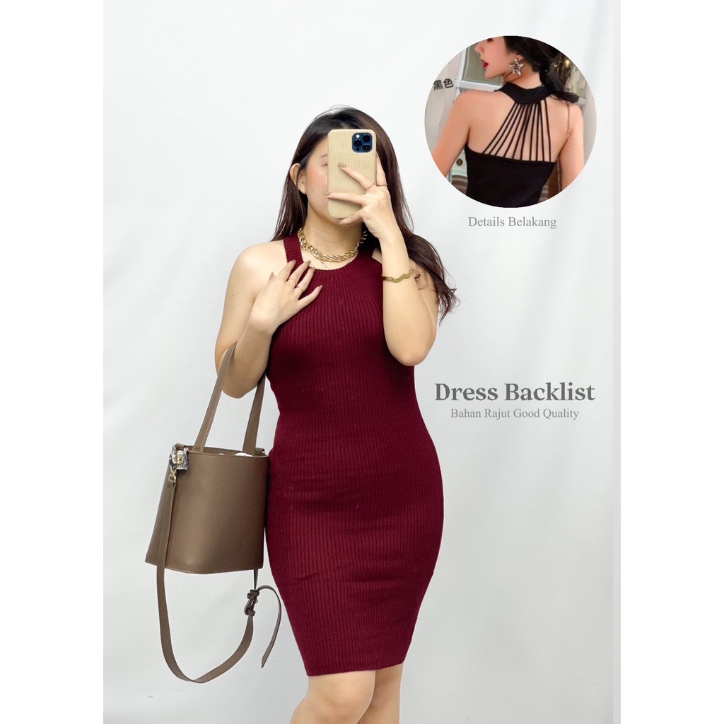 Toply shop Dres wanita rajut bodycon / Dres rajut premium / rajut strech