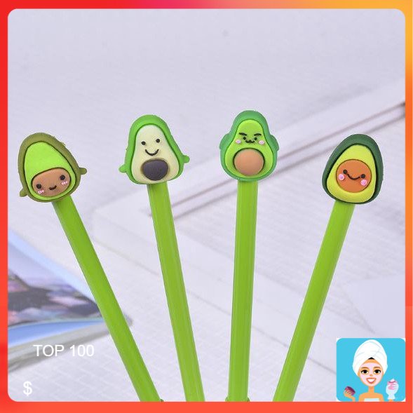 

[ML] PULPEN GEL BUAH ALPUKAT LUCU - BALLPOINT BOLPEN PENA LUCU KARAKTER AVOCADO PEN UNIK