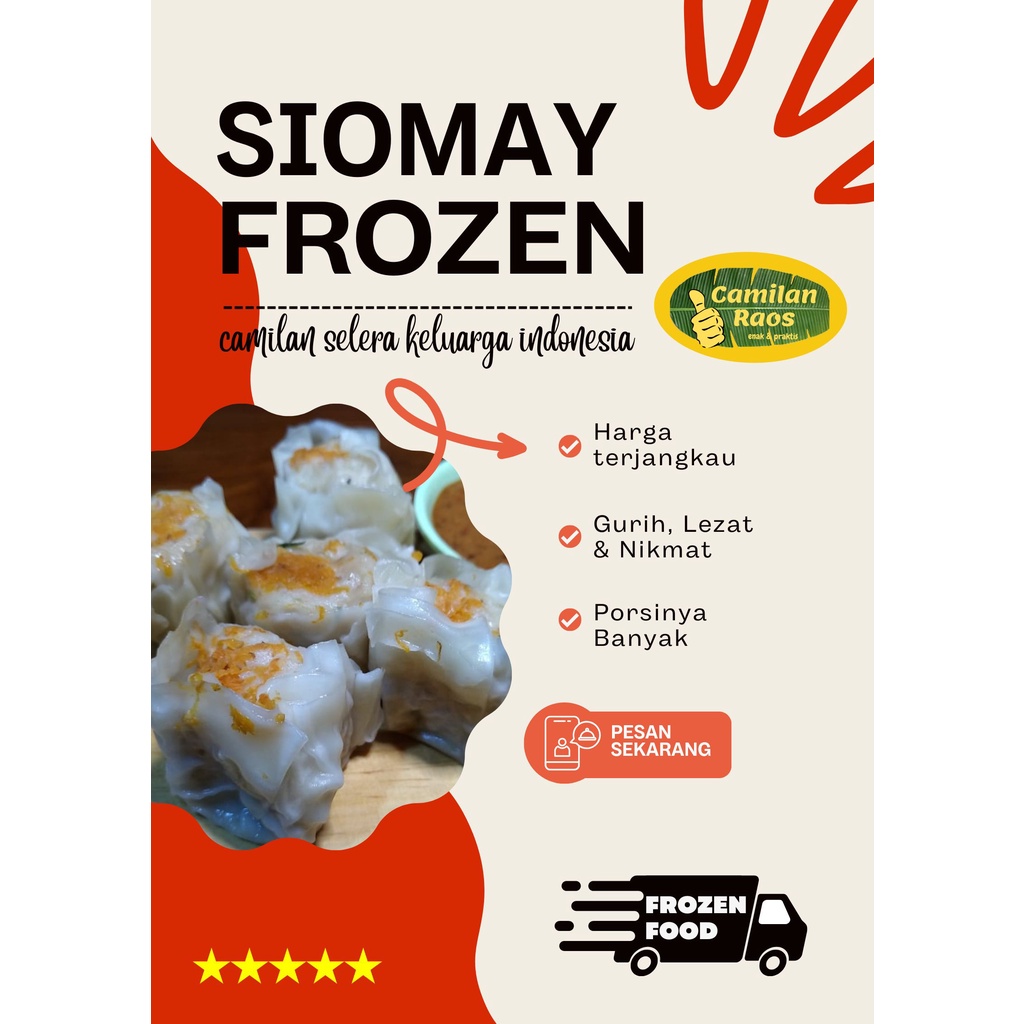 

SIOMAY IKAN / SIOMAY FROZEN / SIOMAY DIMSUM