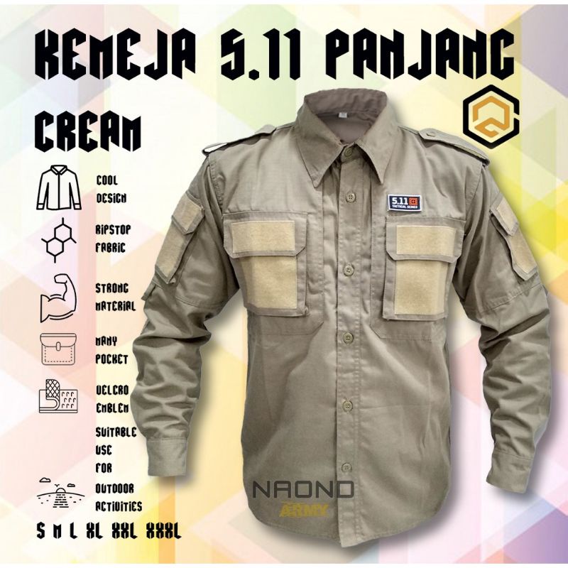 Baju Tactical Lengan Panjang