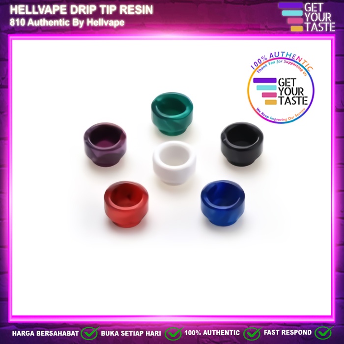 Hellvape Drip Tip Resin 810 Authentic by Hell Vape