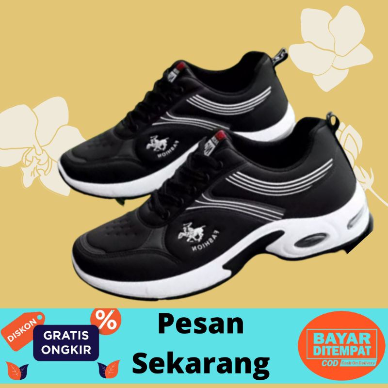 SEPATU SNEAKERS PRIA WANITA PL53  Anak Sekolah kerja Tali karet Ketes  Remaja  Kekinian. Pesion Pria