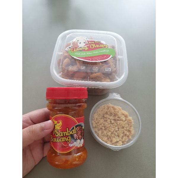 

udang crispy 1 paket lengkap maknyos bikin ketagihan